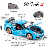 Метални колички: Porsche 911 Turbo S (Порше), снимка 4 - Колекции - 35801749