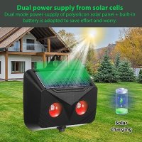 Нови 2 броя устройство за прогонване на животни със слънчев панел и LED светлини, снимка 4 - Други стоки за дома - 42699864