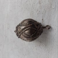 Старо възрожденско голямо сачанено копче от носия накит, снимка 1 - Антикварни и старинни предмети - 41374431