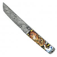 Класически танто нож GOLDEN JAP DRAGON L021, снимка 4 - Ножове - 34238790