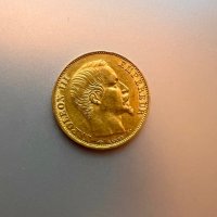 20 златни френски франка 1859г., снимка 1 - Други ценни предмети - 41699977