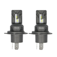 LED крушки предни фарове автомобил H19/H4, Philips Ultinon Access 2500, 12V 20W, снимка 2 - Аксесоари и консумативи - 44666576