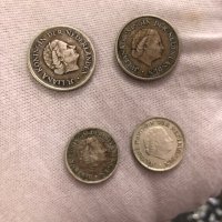 Лот от сребърни монети Нидерландски гулдени различни номинали и години, снимка 4 - Нумизматика и бонистика - 40504842