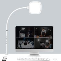 Hapfish LED настолна лампа за учене, 20 W - бяла, снимка 1 - Настолни лампи - 42651216