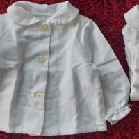 Бебешка бархетна блузка, снимка 1 - Бебешки блузки - 44190054
