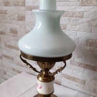 Стара нощна лампа - СССР - месинг и стъкло - №47, снимка 4 - Антикварни и старинни предмети - 44254954