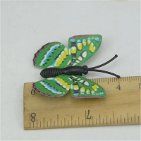 12 микс малки цветни едноцветни пеперуди pvc за украса декорация, снимка 10 - Други - 33551041