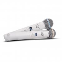 Безжична микрофонна UHF система EYK-E3002W, 2 мет. микрофона, обхват до 60 м, функциия Mute , снимка 12 - Аудиосистеми - 39129046