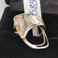 Сребърен пръстен с Опал-2,73гр/925, снимка 1 - Пръстени - 44476858