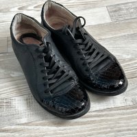 Черни дамски обувки от естествена кожа, снимка 2 - Дамски елегантни обувки - 39946787
