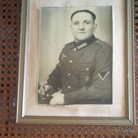 Голяма снимка портрет на немски войник оригинал , снимка 4 - Антикварни и старинни предмети - 38814405