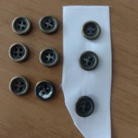 Комплект 9 бр. метални копчета, снимка 3 - Други - 41783150