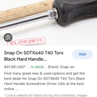 Отвертка торкс Snap on USA, снимка 7 - Отвертки - 41617812