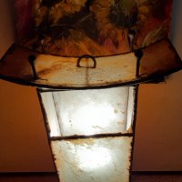 Уникален фенер от кожа, лампа, стояща и висяща, снимка 10 - Други - 35682978