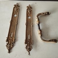 три барокови дръжки за врата с шилд-комплект, снимка 2 - Други ценни предмети - 41841414