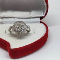 Златен пръстен с брилянти-4.0гр/18кр, снимка 1 - Пръстени - 39788640