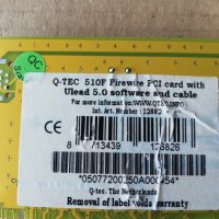 PCI 3-Port 1394 FireWire Adapter Card Q-TEC 510F v3.0 , снимка 8 - Други - 40214775