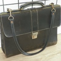 Старинна 60-те или 70-те БИЗНЕС чанта от естествена кожа ГЬОН, снимка 2 - Антикварни и старинни предмети - 41375702