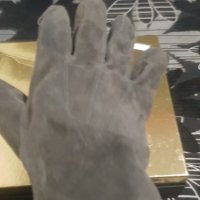  Велурени сиви  мъжки Кожени ръкавици /Аржентина /Абс нови /L/M /разпродава 1/4 цена  , снимка 4 - Ръкавици - 38882172
