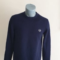 Fred Perry Wool/ Cotton  Mens Size S НОВО!  ОРИГИНАЛ! Мъжки тънък Вълнен Пуловер!, снимка 7 - Пуловери - 42553297