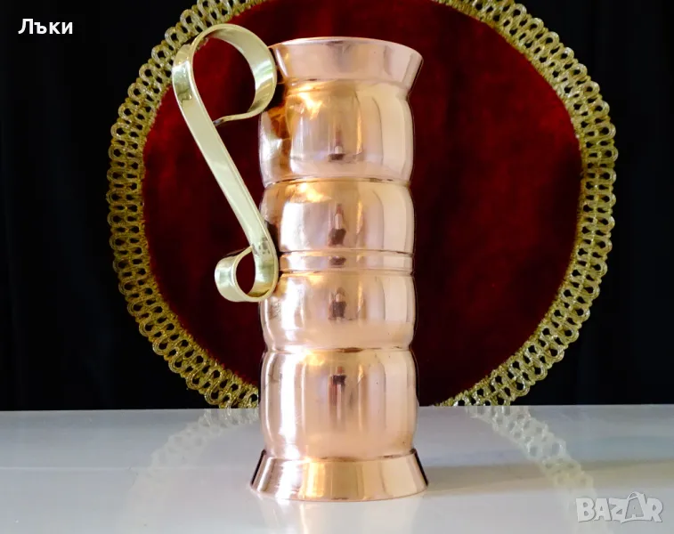 Медна чаша за вино,свръх масивна 320 гр. , снимка 1