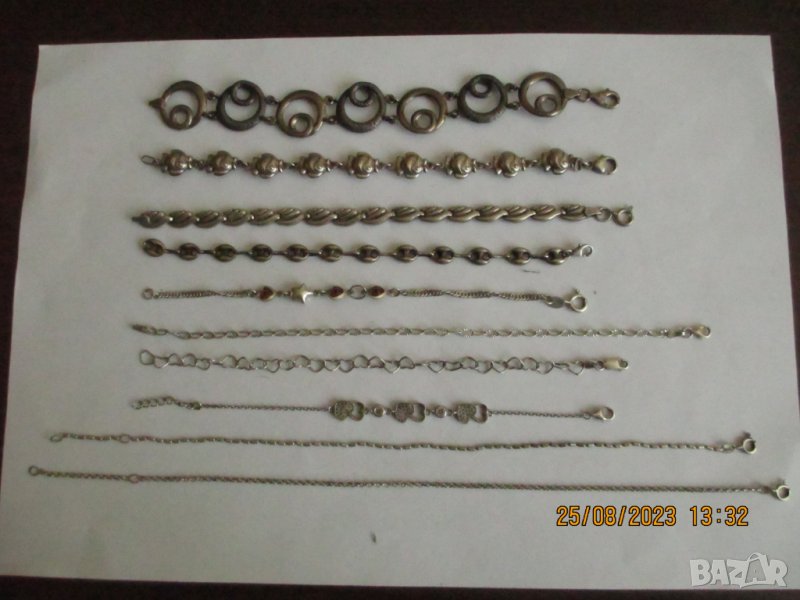 Сребърни гривни, снимка 1