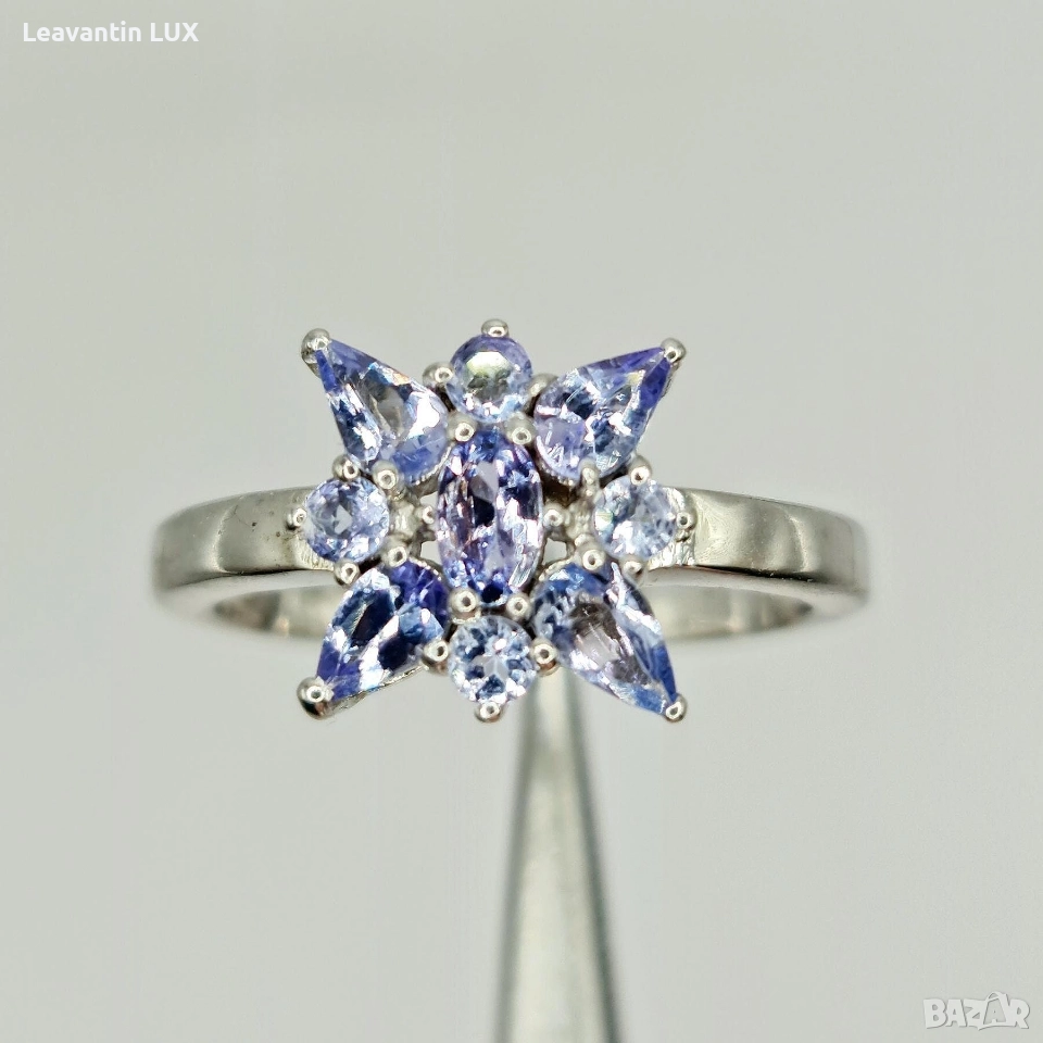 Сребърен пръстен с Танзанит , снимка 1