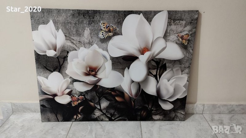 Светеща картина с LED осветление - водна лилия , снимка 1