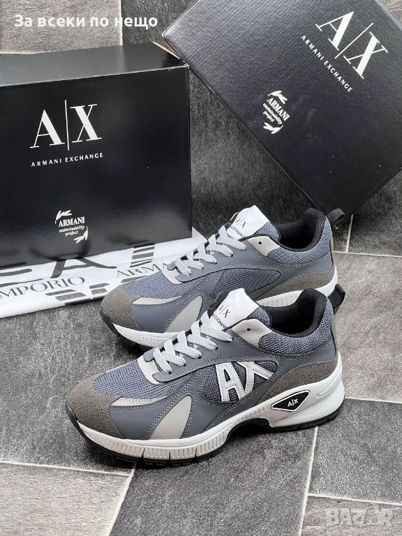Armani Exchange Мъжки Маратонки👟Мъжки Спортни Обувки Армани Ексчейндж - Различни Цветове Код SK389, снимка 1