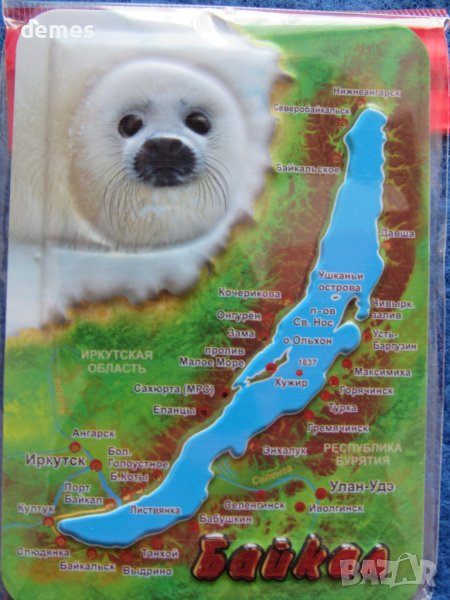 Автентичен 3D магнит от езерото Байкал, Русия-серия, снимка 1