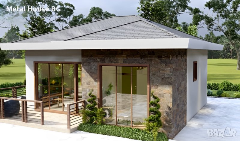 СГЛОБЯЕМА КЪЩА С МЕТАЛНА КОНСТРУКЦИЯ - 54m² , снимка 1