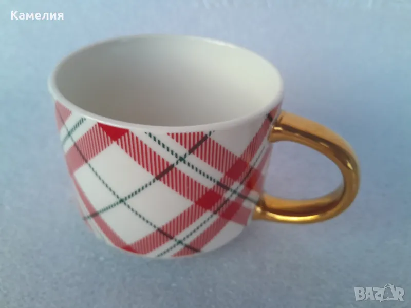 Зимна порцеланова чаша , снимка 1