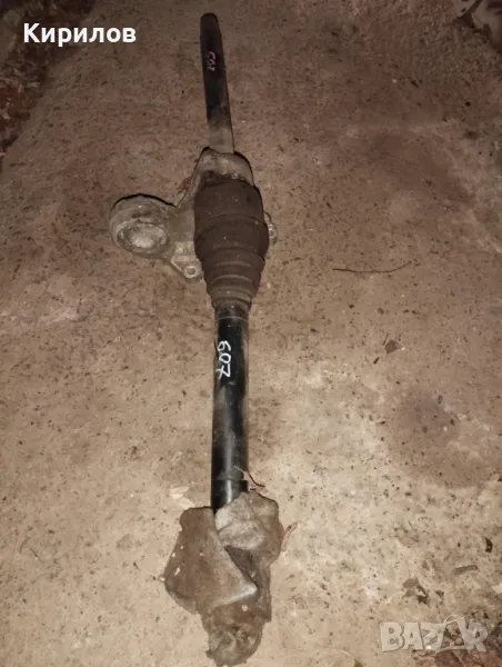 Полуоска с висящ лагер за Peugeot 607  (2001 - 2006) 2.2 HDi  дясна, снимка 1