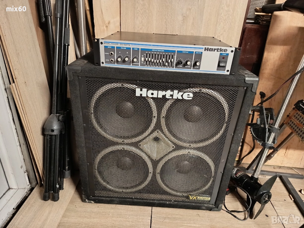 Продавам бас апаратура HARTKE 4X10 - 250 W, снимка 1