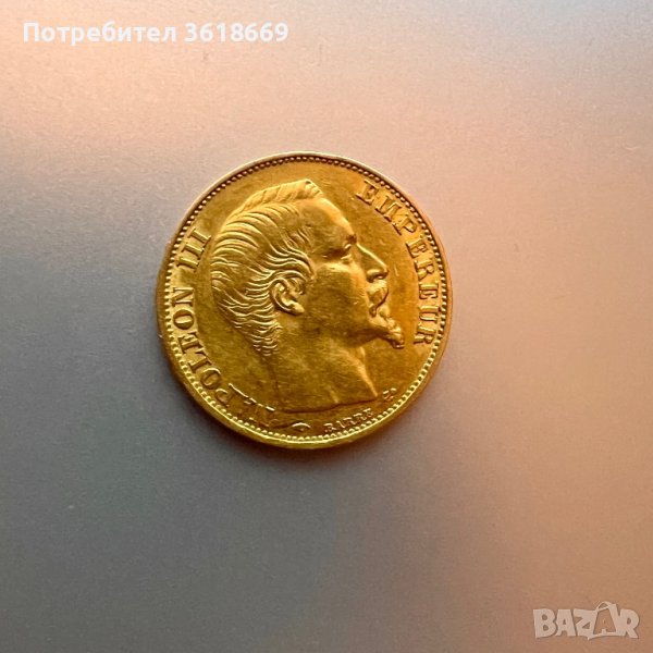 20 златни френски франка 1859г., снимка 1