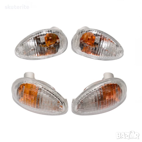 Предни и задни мигачи бели за PIAGGIO VESPA ET2 ET4 125 1999 - 2002, снимка 1