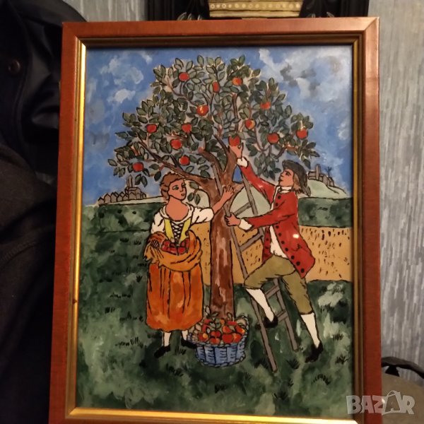 Картина найвизъм рисувана върху стъкло , снимка 1