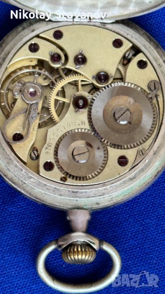 Сребърен Джобен часовник NOMOS, снимка 1