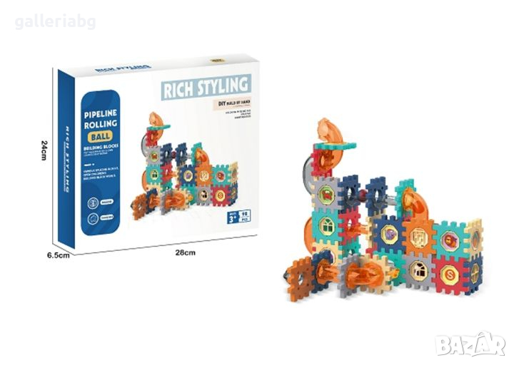Строителни блокове - Тръби с търкалящи се топки , снимка 1