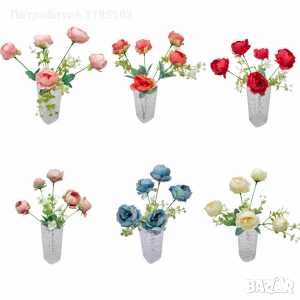 Изкуствени божури, снимка 1