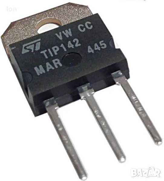 TIP142 n-p-n Darl+Di, 100V, 10A, 125W мощен комплиментарен транзистор с вграден обратен диод, снимка 1