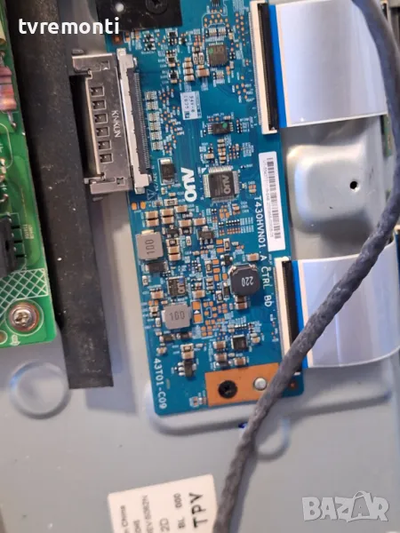 TCon BOARD ,T430HVN01.A CTRL BD, 43T01-C09 ,for Philips 43PFS5503/12 43inc DISPLAY TPT430H3-HVN01.U , снимка 1