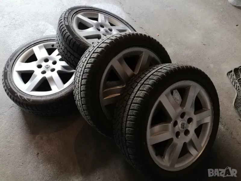 4бр алуминиеви джанти 17 цола 5 х 108 с зимни гуми 225/45/17 за Рено , снимка 1