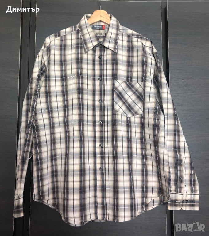 Мъжка карирана риза vanVaan, снимка 1