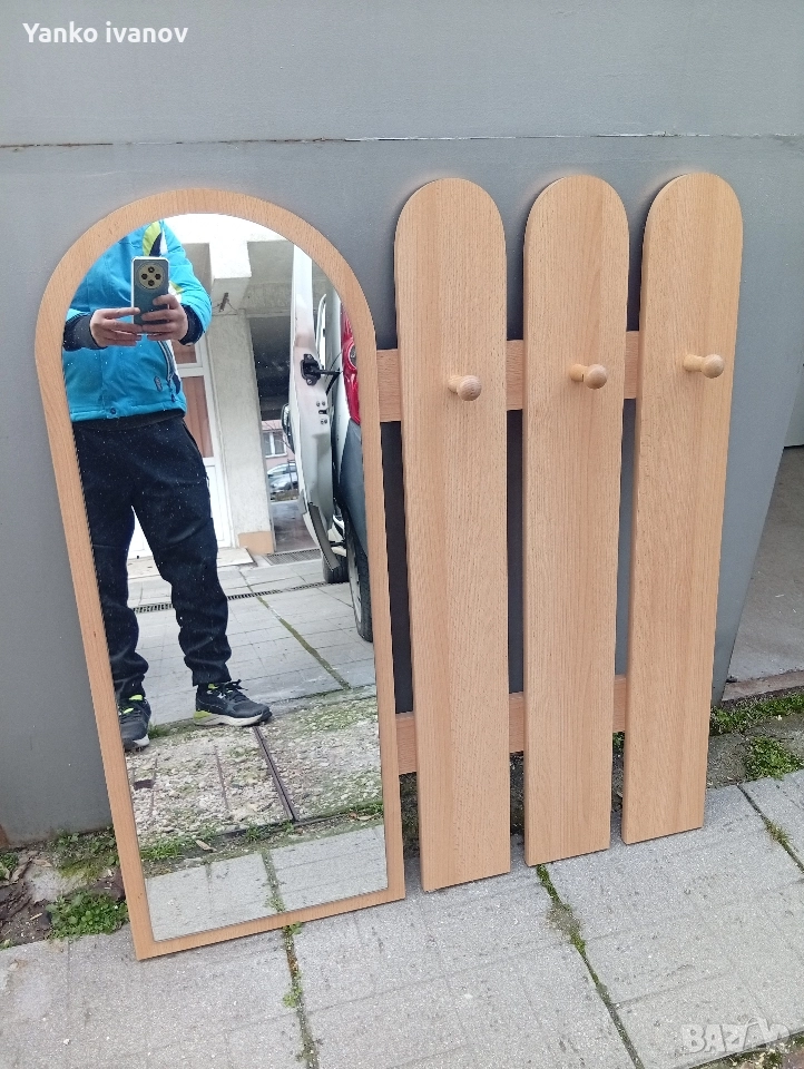 закачалка и огледало, портманто, снимка 1