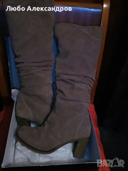 Дамски луксозни ботуши Bugatti., снимка 1