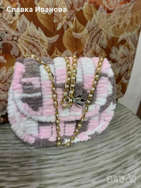 Плетена Дамска чанта, снимка 1