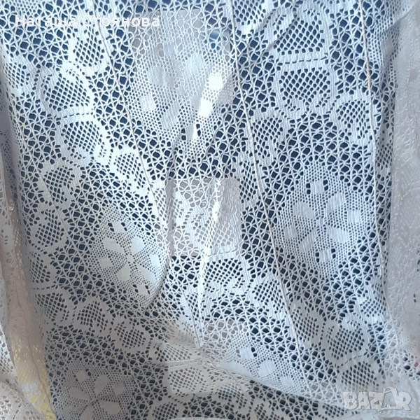 Старинни ръчни дантелени пердета, снимка 1