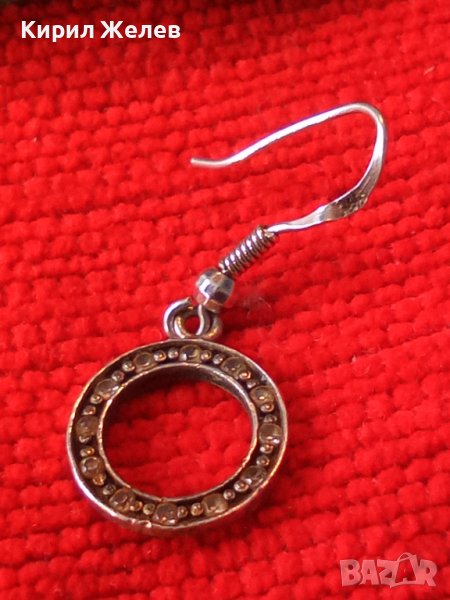 ПРЕКРАСНА СРЕБЪРНА РЕТРО АРТ ОБЕЦА СРЕБРО 925 с ФАСЕТИРАНИ СКЪПОЦЕННИ КАМЪЧЕТА ЦИРКОНИЙ 26389, снимка 1