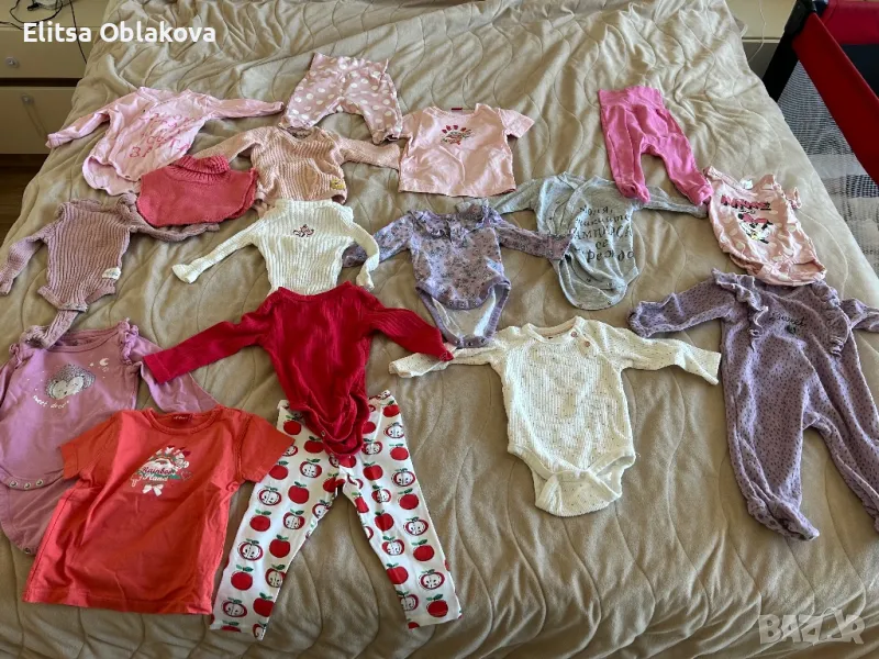 Дрехи за бебе лот 62-68, снимка 1